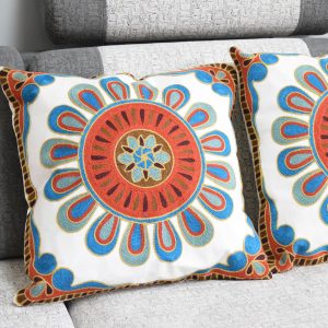 cushion cover embroidered morrocan main