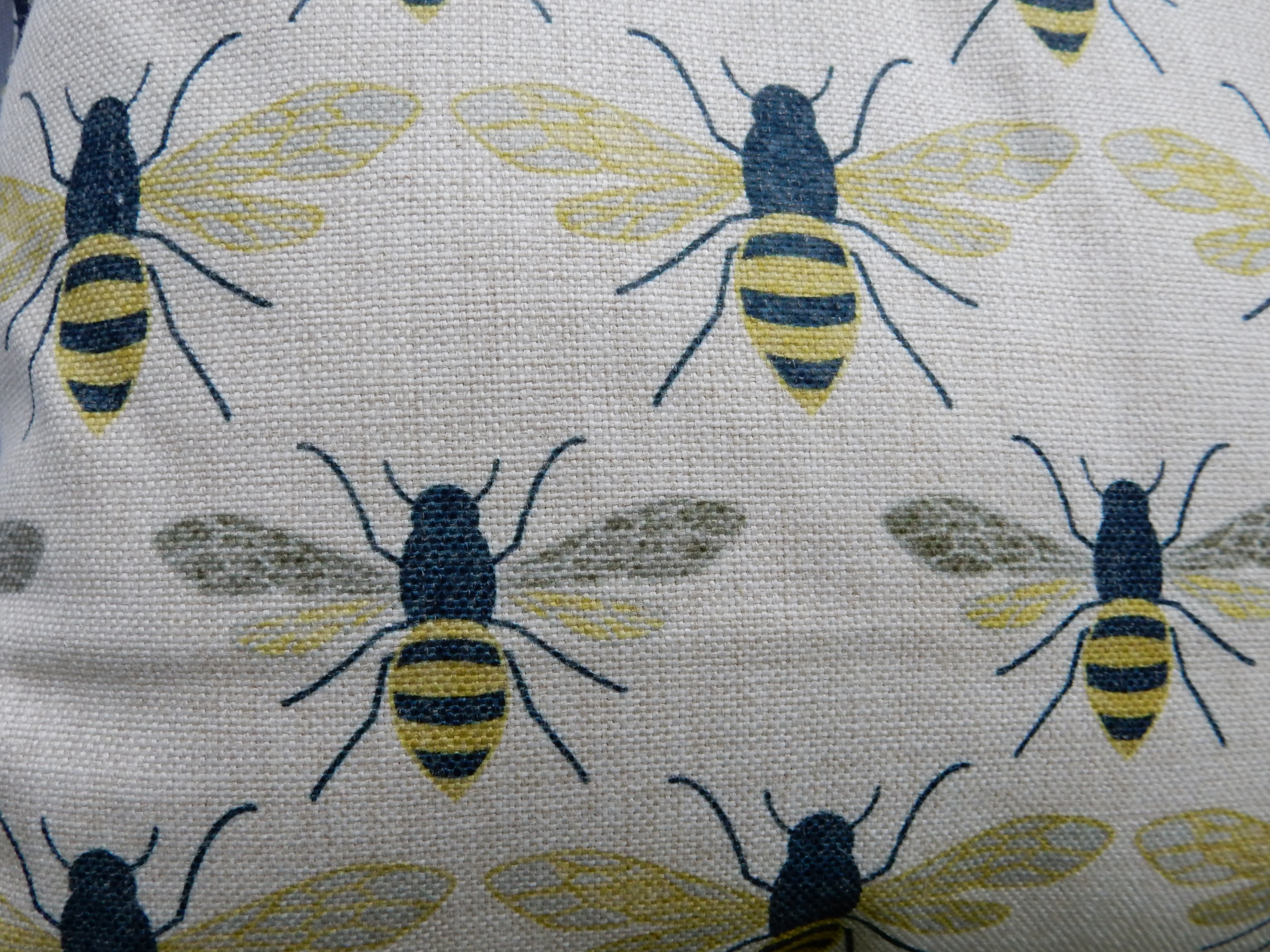 effie botanical bee cushion detail